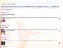 Tablet Screenshot of caminhotrilhado.blogspot.com