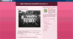 Desktop Screenshot of newteamsangiuseppecalcioa5.blogspot.com