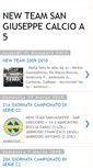 Mobile Screenshot of newteamsangiuseppecalcioa5.blogspot.com