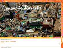 Tablet Screenshot of canaussiekaraoke.blogspot.com
