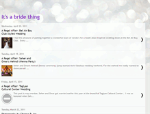 Tablet Screenshot of itsabridething.blogspot.com