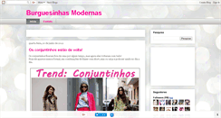 Desktop Screenshot of burguesinhasmodernas.blogspot.com