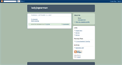Desktop Screenshot of ladyjogearman.blogspot.com