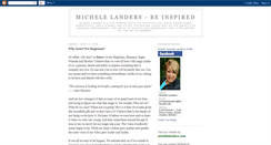 Desktop Screenshot of michelelanders-beinspired.blogspot.com