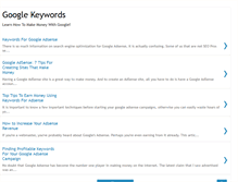 Tablet Screenshot of google-keywords.blogspot.com