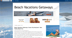 Desktop Screenshot of beachvacationsgetaways.blogspot.com