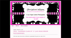 Desktop Screenshot of christinewilsonphotography.blogspot.com