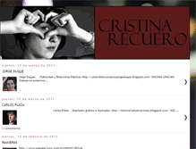 Tablet Screenshot of cristinarecuero.blogspot.com