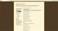 Desktop Screenshot of dawsonspond.blogspot.com