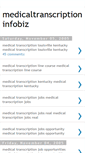 Mobile Screenshot of medicaltranscriptioninfobiz.blogspot.com