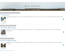 Tablet Screenshot of moonbindery.blogspot.com