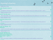 Tablet Screenshot of joysongsjourney.blogspot.com