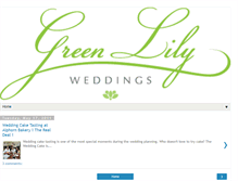 Tablet Screenshot of greenlilyweddings.blogspot.com