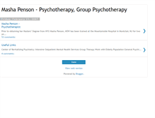 Tablet Screenshot of masha-penson-group-psychotherapy.blogspot.com
