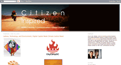 Desktop Screenshot of citizeninspired.blogspot.com