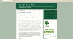 Desktop Screenshot of coventrygreenparty.blogspot.com