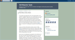 Desktop Screenshot of 60dollarbleacherseats.blogspot.com