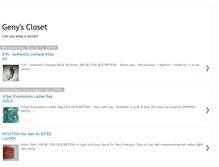 Tablet Screenshot of genyscloset.blogspot.com