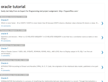 Tablet Screenshot of oracletutorials.blogspot.com