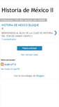 Mobile Screenshot of historiamexicoii.blogspot.com