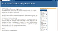 Desktop Screenshot of 10commandmentsofselling.blogspot.com