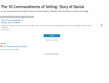 Tablet Screenshot of 10commandmentsofselling.blogspot.com