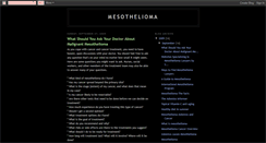 Desktop Screenshot of mesothelioma-tennessee.blogspot.com