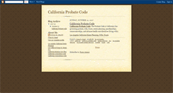 Desktop Screenshot of california-probate-code.blogspot.com