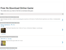 Tablet Screenshot of freenodownloadonlinegame.blogspot.com