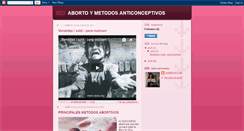 Desktop Screenshot of abortotmetodosanticonceptivos.blogspot.com