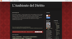 Desktop Screenshot of ambientedeldiritto.blogspot.com