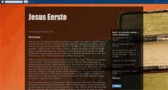 Desktop Screenshot of jesuseerste.blogspot.com