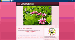 Desktop Screenshot of lotusflower888.blogspot.com