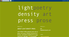 Desktop Screenshot of lightdensitypress.blogspot.com