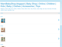 Tablet Screenshot of mamibabyshop.blogspot.com