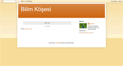 Desktop Screenshot of bilimkosesi.blogspot.com