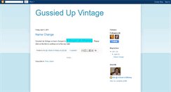 Desktop Screenshot of gussiedupvintage.blogspot.com