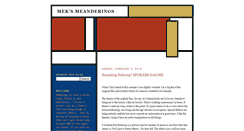 Desktop Screenshot of meksmeanderings.blogspot.com