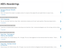 Tablet Screenshot of meksmeanderings.blogspot.com