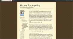 Desktop Screenshot of hooray.blogspot.com