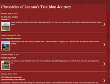 Tablet Screenshot of leannastriathlonjourney.blogspot.com