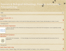 Tablet Screenshot of bioarchaeology-palaeopathology.blogspot.com