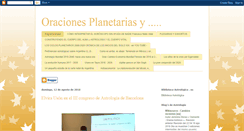 Desktop Screenshot of oracionesplanetarias.blogspot.com