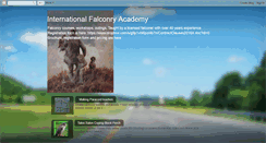 Desktop Screenshot of internationalfalconryacademy.blogspot.com