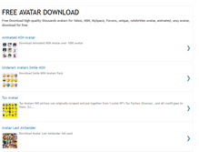 Tablet Screenshot of freeavatardownload.blogspot.com