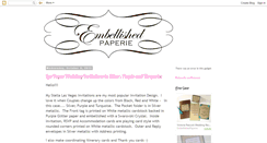 Desktop Screenshot of embellishedpaperie.blogspot.com