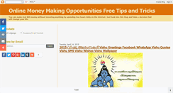Desktop Screenshot of onlinefreemoney.blogspot.com
