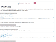 Tablet Screenshot of 4petsonline.blogspot.com