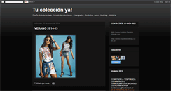 Desktop Screenshot of moda-coleccion.blogspot.com