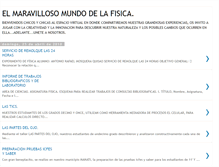Tablet Screenshot of elmaravillosomundodelafisica.blogspot.com